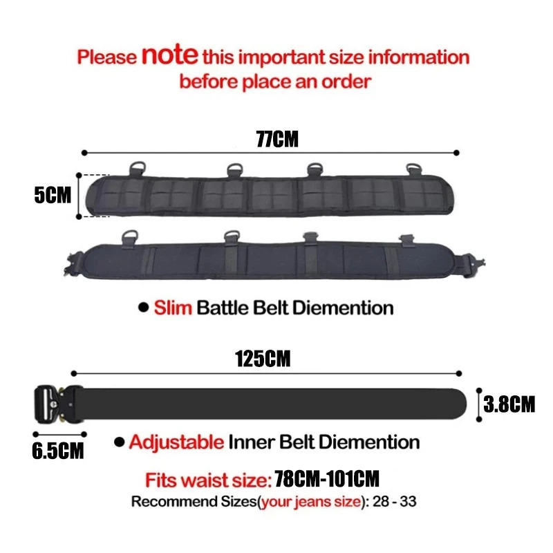 Genuine Tactical Belt Quick Release Outdoor Military Belt Metal Nylon Sports Accessories Men And Women Belt Set 260302
