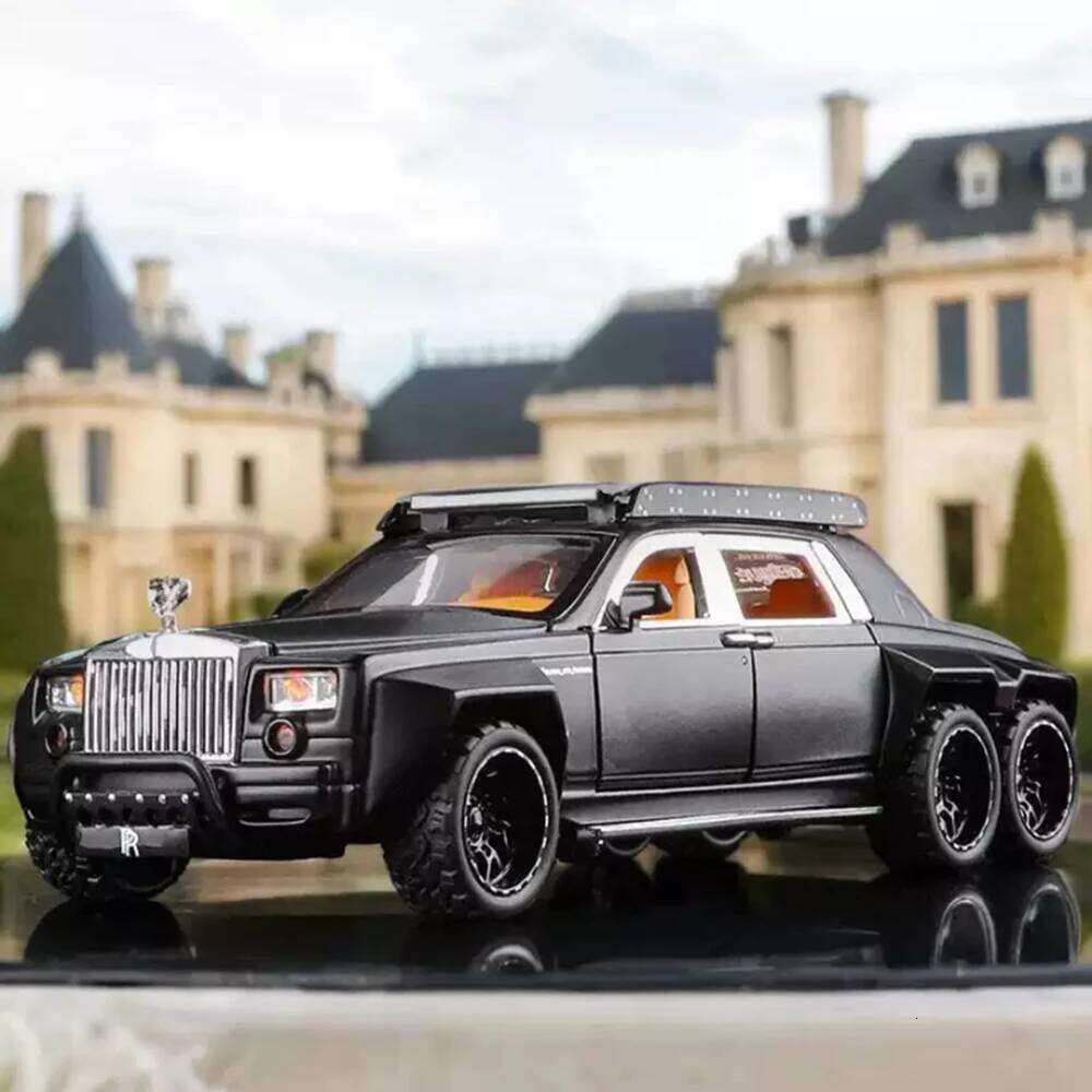 1:32 Rolls-Royce Phantom SUV 6X6 Alloy Dawn Model Toys Car Sound Light Pull Back Doors Opened Miniature Vehices Children's Gifts Z260306