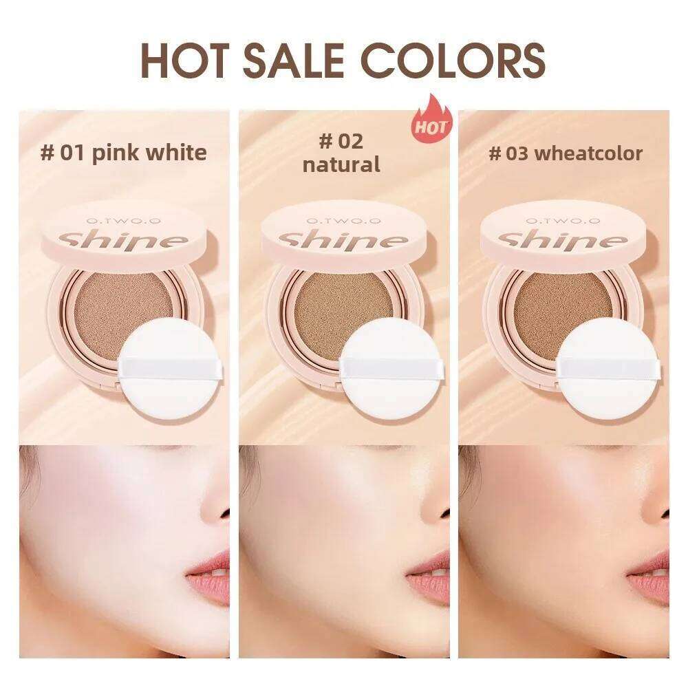 O.TWO.O 3 Colors Air Cushion BB Cream Full Coverage Breatheable Concealer Waterproof Face Foundation 26L0306