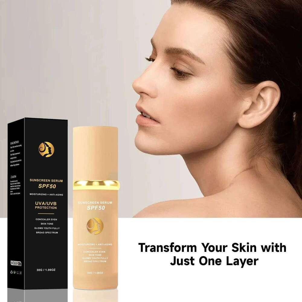 4-in-1 Makeup 4 In 1 Foundation Light Sunscreen Serum Liquid Hydrating Full Coverage Concealer SPF 50 26L0306