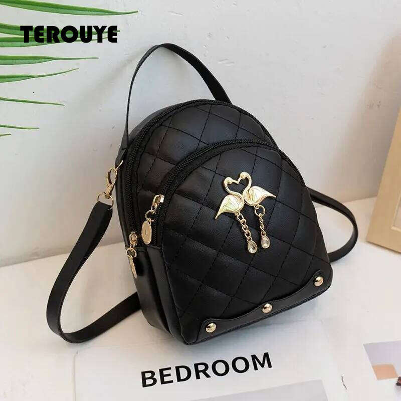 Rilibegan Ins New Style Female Handbag Leisure Mini Fashion Women Backpacks Phone Packs Mini Backpack TEROUYE