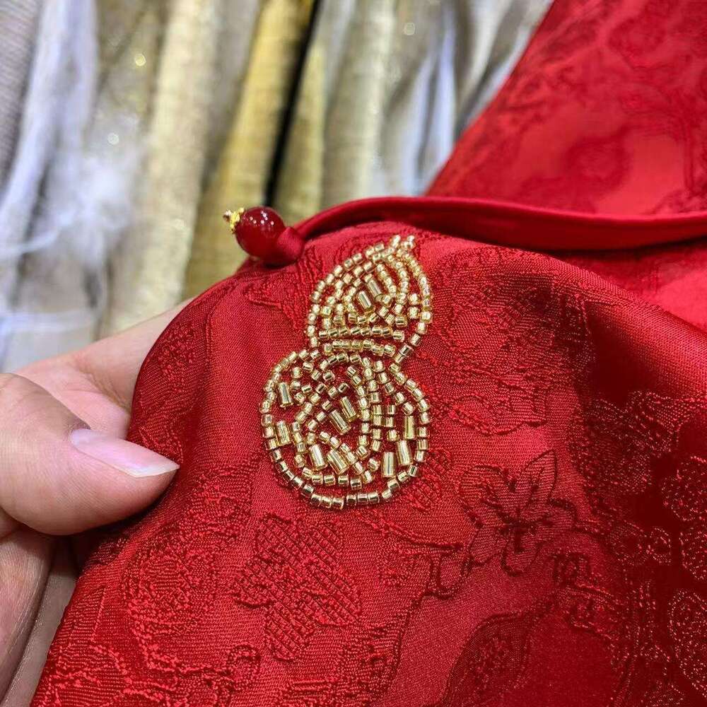 Mardi Hefxessdr Big Red Small Gourd Vest New Faion Slimming National Women's Topwear Chinese style