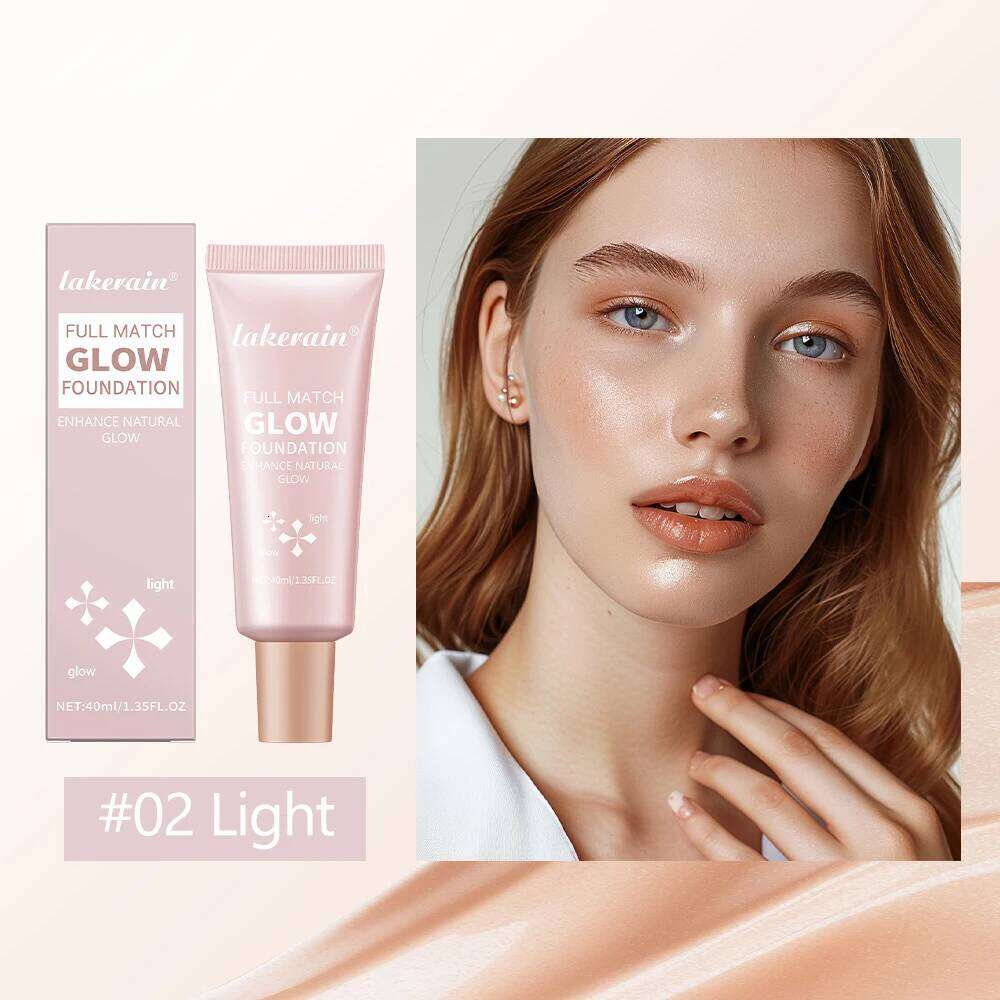 Natural Glow Enhancer Foundation Glowing Moisturizing Lightweight base Multi-purpose Face Body Glitter Cream Bronzer For Paris 26L0306