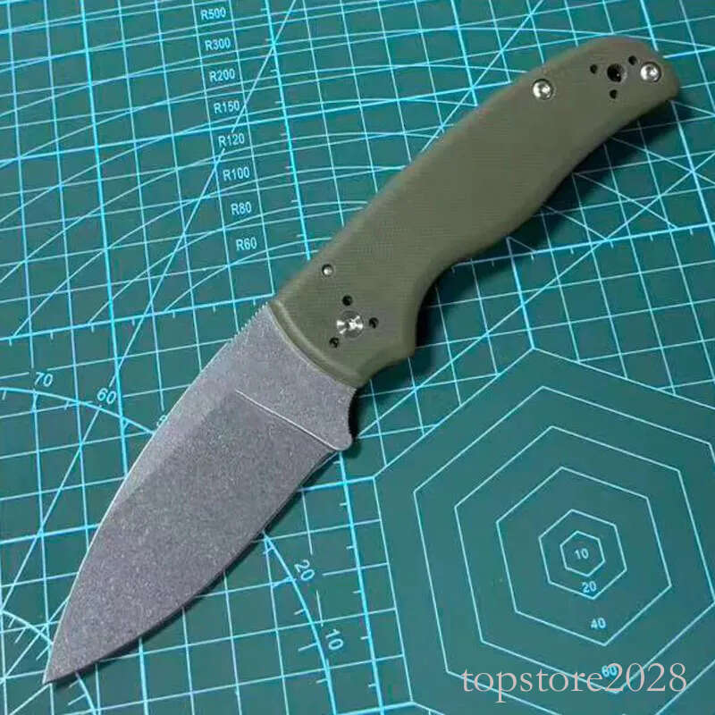 Top Quality C229 Folding Knife S30v pocket knife Stone Wash Serrated Blade Green G10 Handle Outdoor Camping Survival EDC Pocket Knives - view 4