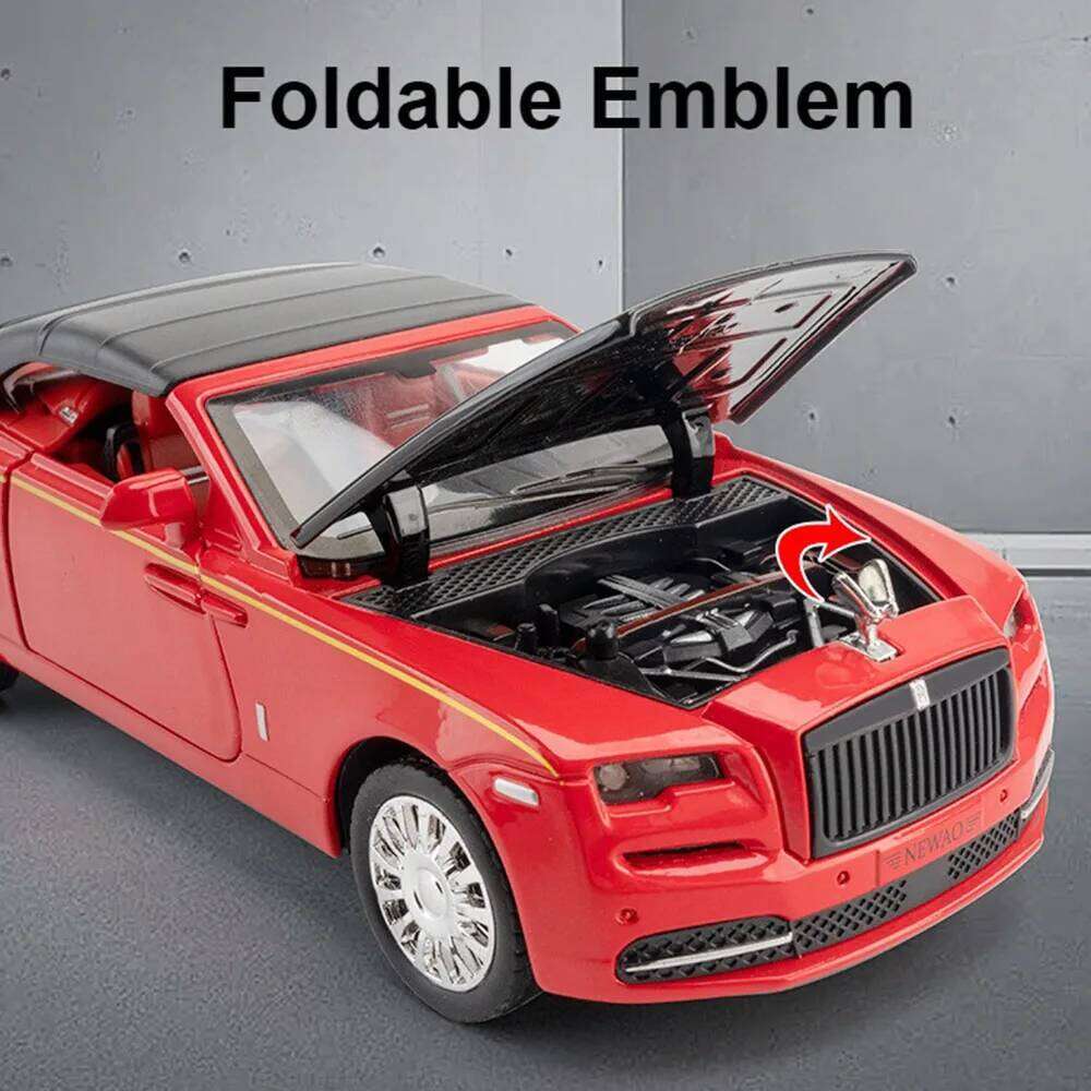 1:32 Rolls Royce Dawn Phantom Alloy Toys Diecast Model Car Doors Opened Sound Light Pull Back Miniature Vehice Boy Birthday Gift Z260306