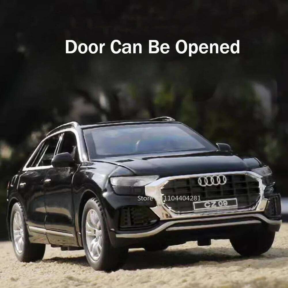 1:32 Q8 RS7 Car Metal Model Diecast Alloy Toy 6 Doors Opened with Sound Light Pull Back Vehices Collectable Miniature Home Decor Z260307