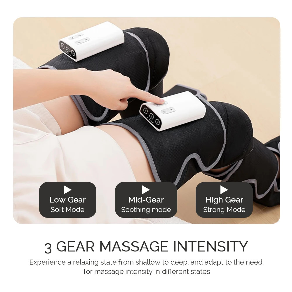 Electric leg massager 360Foot air pressure 3 gear vibration massage Deep Relaxation Calf Foot Walk Without Restrictions 260304