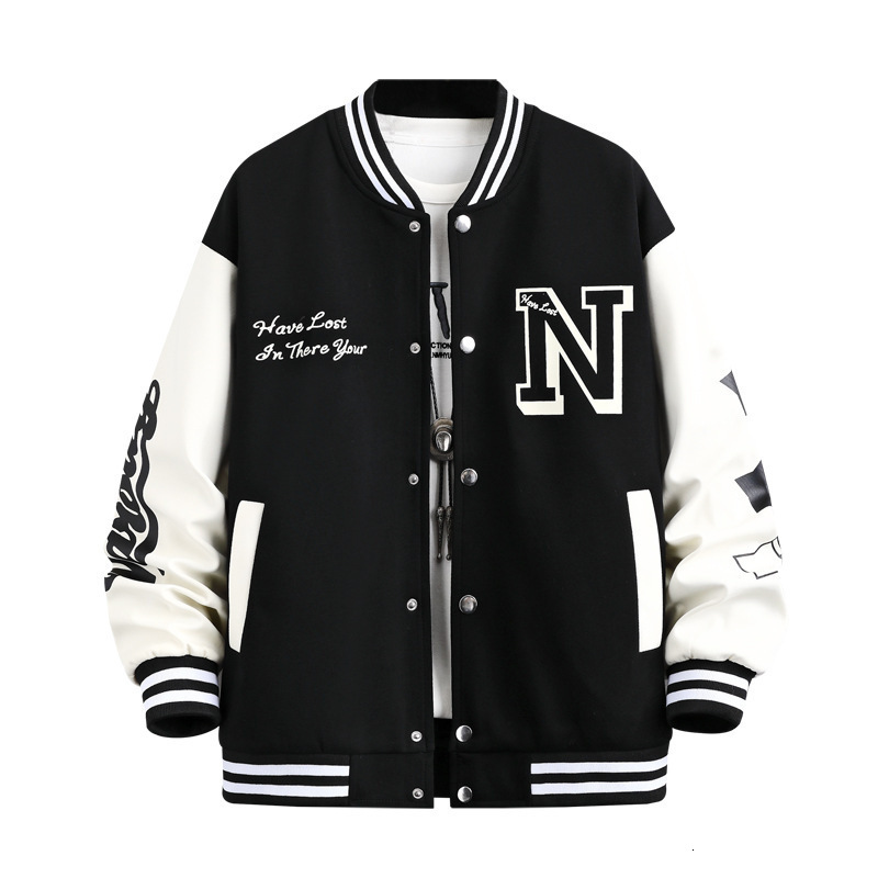Mens Baseball Jacket Spring Autumn Couple Outfit Autumn Winter Loose Trendy American Style Ins Student Jacket Top251022
