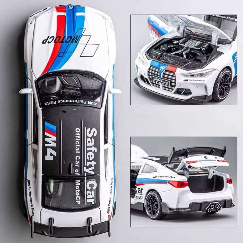 1:32 M4 M8 Alloy Model Toys Diecast Car Ornament 4 Doors Opened with Sound Light Pull Back Miniature Vehices Boy's Birthday Gift Z260306