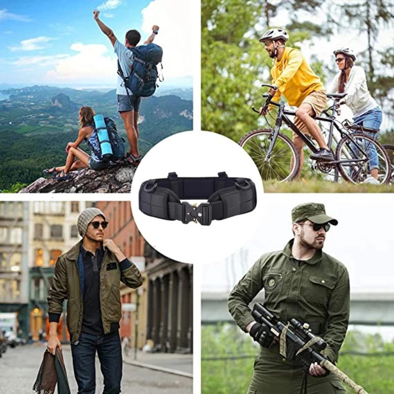 Genuine Tactical Belt Quick Release Outdoor Military Belt Metal Nylon Sports Accessories Men And Women Belt Set 260302