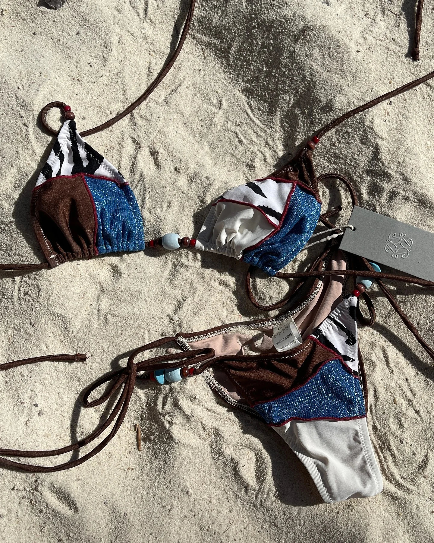 Sexy Laceup Splicing Brazilian Bikini Sets Thong Swimsuit Women Swimwear Micro Bikinis Beachwear Bathing Suits Bandeau 260306