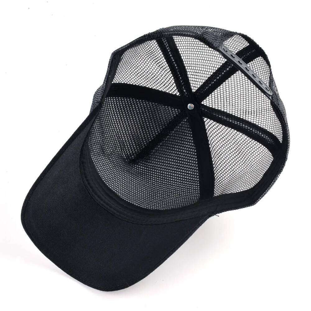 Men's Baseball With Embroidery Skull Patch Snapback Hip Hop Trucker Cap Women Four Season Outdoor Breathable Visor Bone Hats Y260304