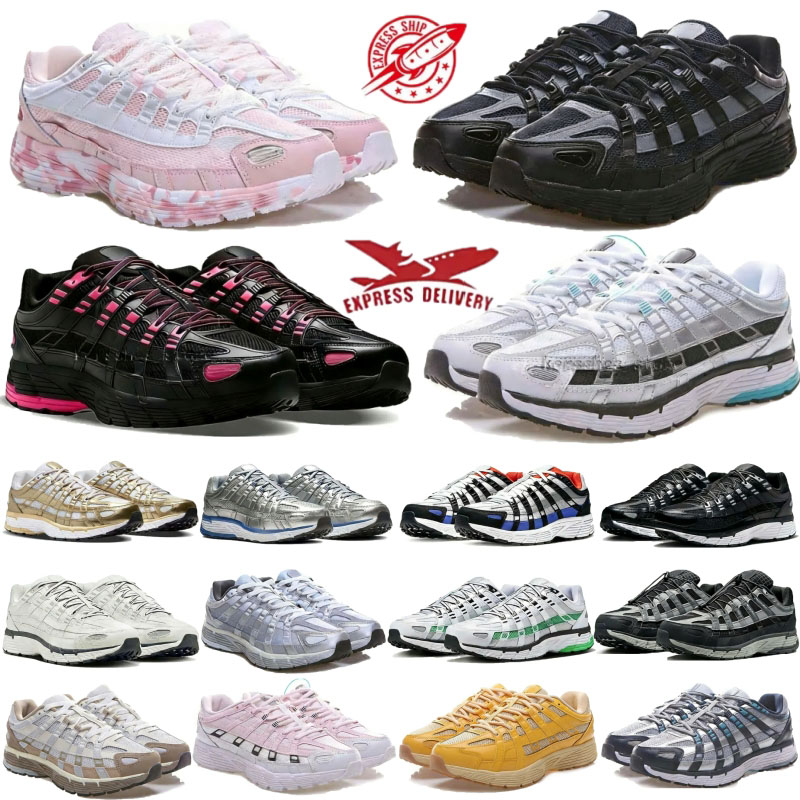 Designer Shoes P6000 sneakers trainer Men Women Sneakers Metallic Silver Triple Black White Anthracite Smoke Grey Outdoor Sports Trainers Running shoes