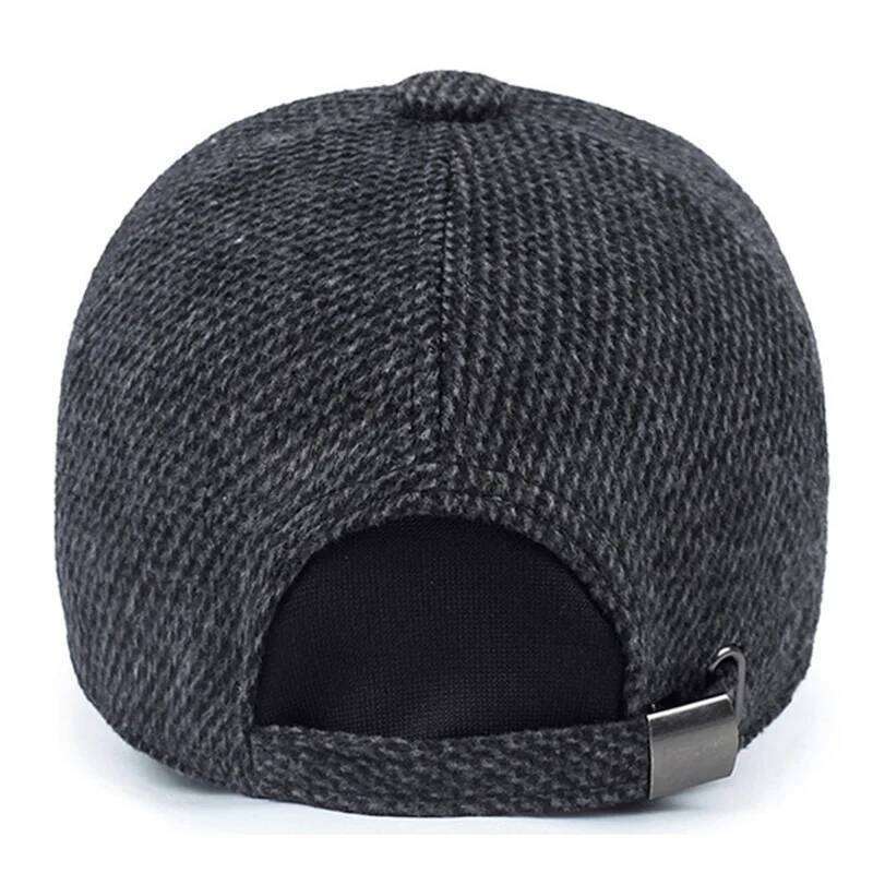 Autumn Men baseball Cap warm with ear thick winter Thicken Women hat Fashion wild Hip Hop hats gorras Y260304