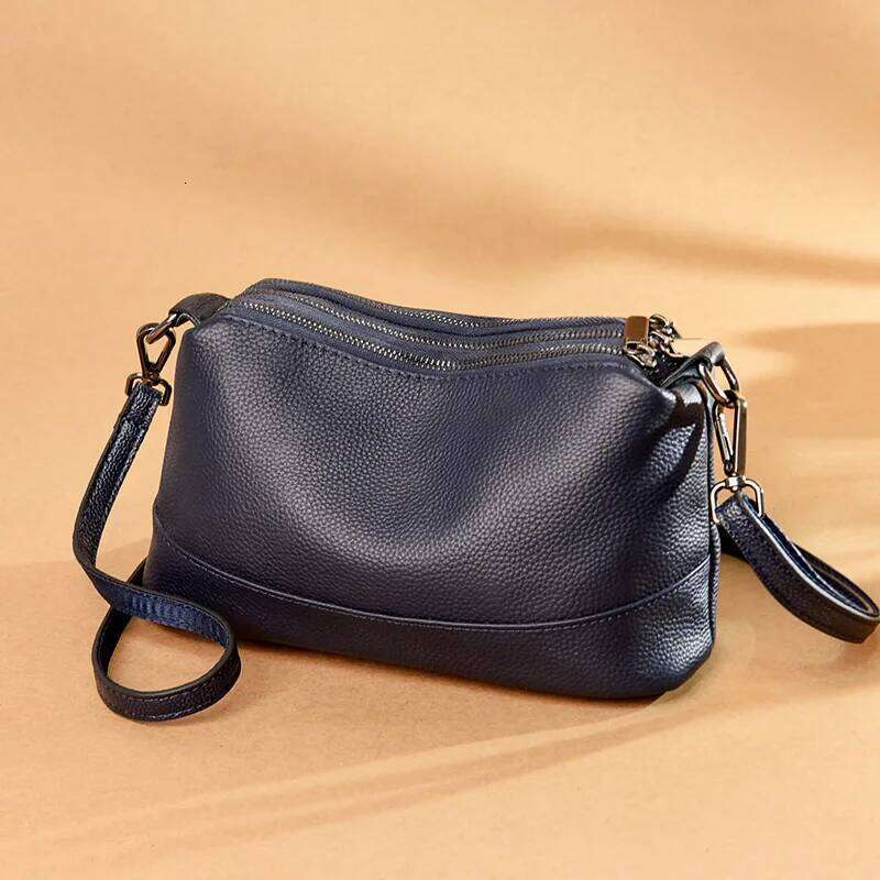 New Fashion Women Genuine Leather Handbags Women's Bags Female Shoulder Bags Luxury Brand Cowhide Ladies Messenger Bag Handheld Shoulder Bag Xiu 