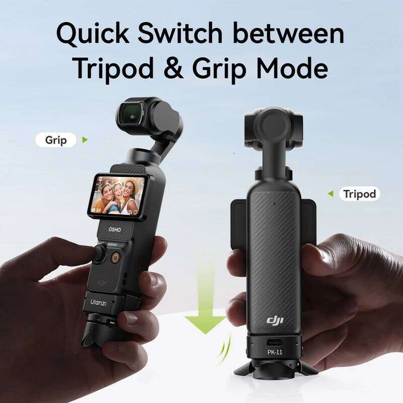 Ulanzi PK-08 Mini Tripod / PK-11 Arri Locating Base DJI Osmo Pocket 3 for Livestreaming Vlog Travel Photograph 26W0307