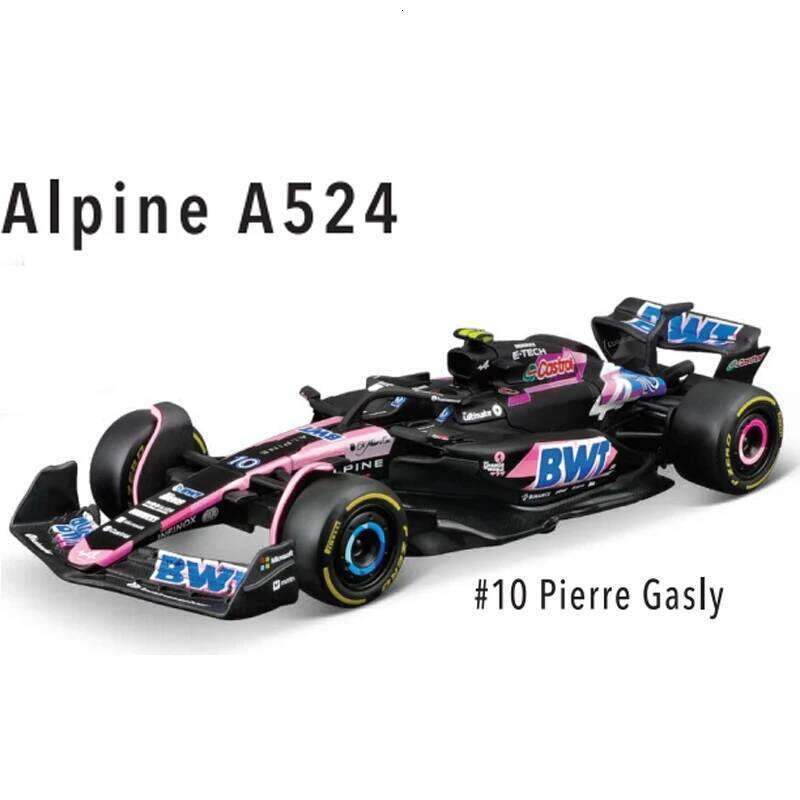 2025 A525 #43 #10 New Bburago 1:43 A524 BWT Alpine F1 Team 2024 Alloy Die Cast Model FORMULA 1 Racing Car Z260306