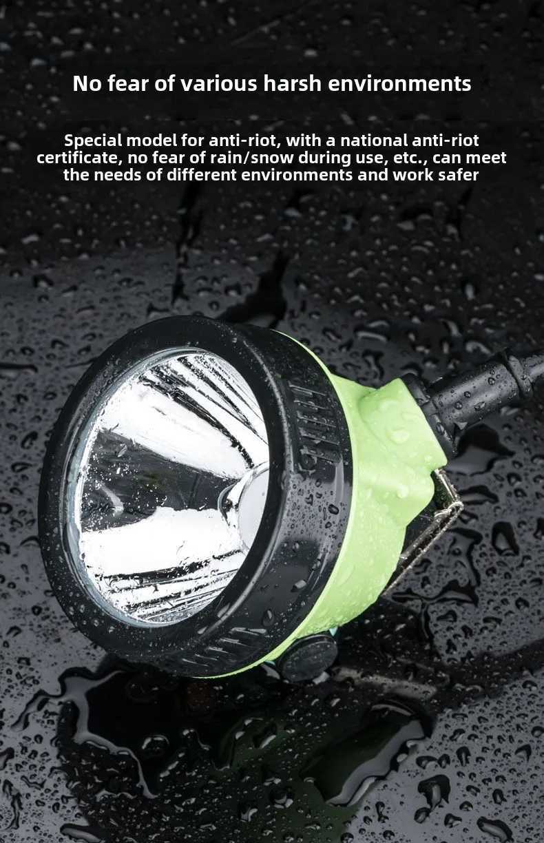 Led Strong Split Mining Light Lithium Battery Long Endurance Safety Helmet Headlight LampWaterproof And Explosion-Proo H260307