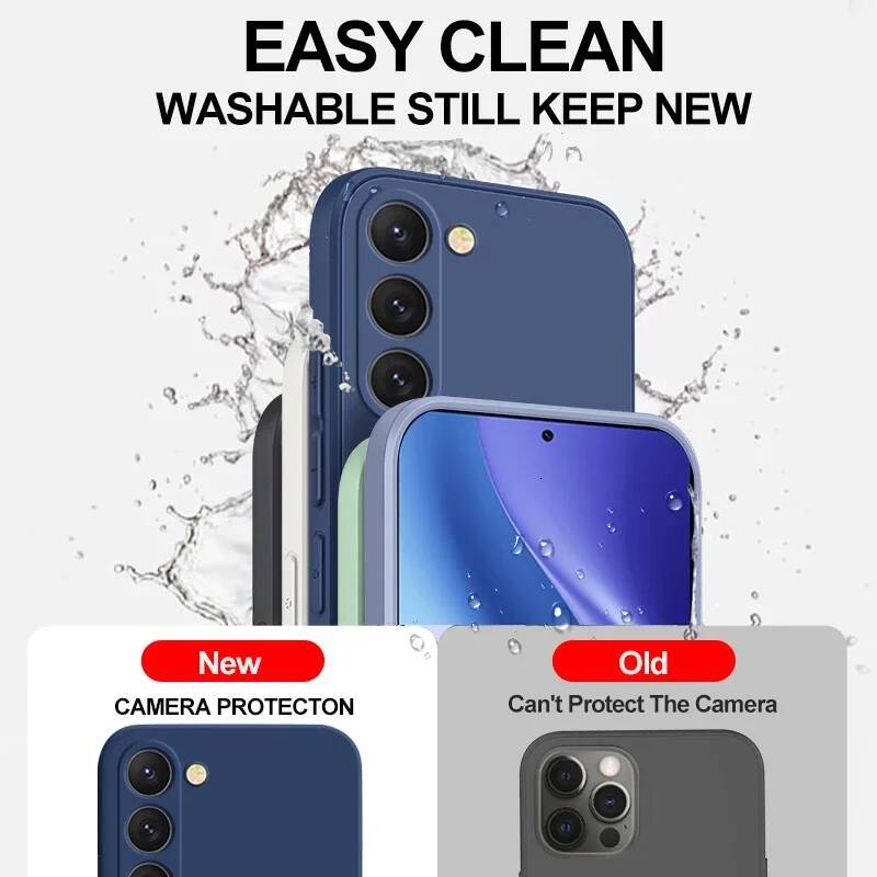 S24Plus Liquid Silicone Phone Case For Samsung Galaxy S23 S 23 S22 Ultra S24 FE S25 + Plus Soft Cover ddmysept