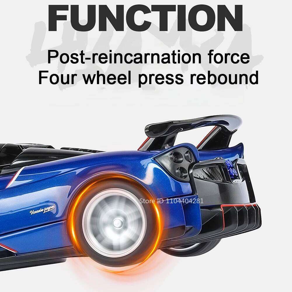 1:32 Pagani Huayra BC Zonda R Miniature Sports Car Alloy Diecast Model Toys Sound Light Pull Back Doors Opened Vehice Boys Gifts Z260306