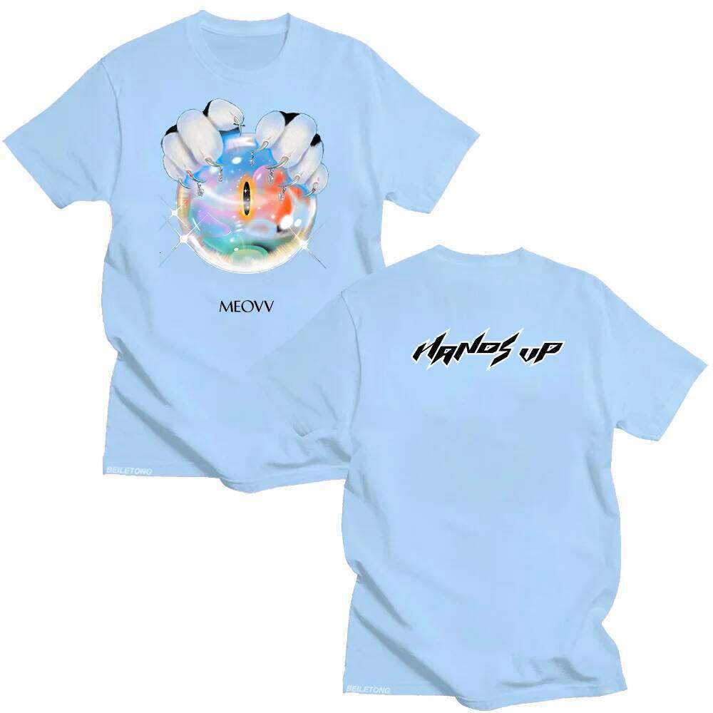 MEOVV Hands Up T shirts 2025 Fashion Unisex Cotton Short Sleeve Summer Men Women Graphic Tees Kpop Oversized T-shirts Streetwear XJ260306
