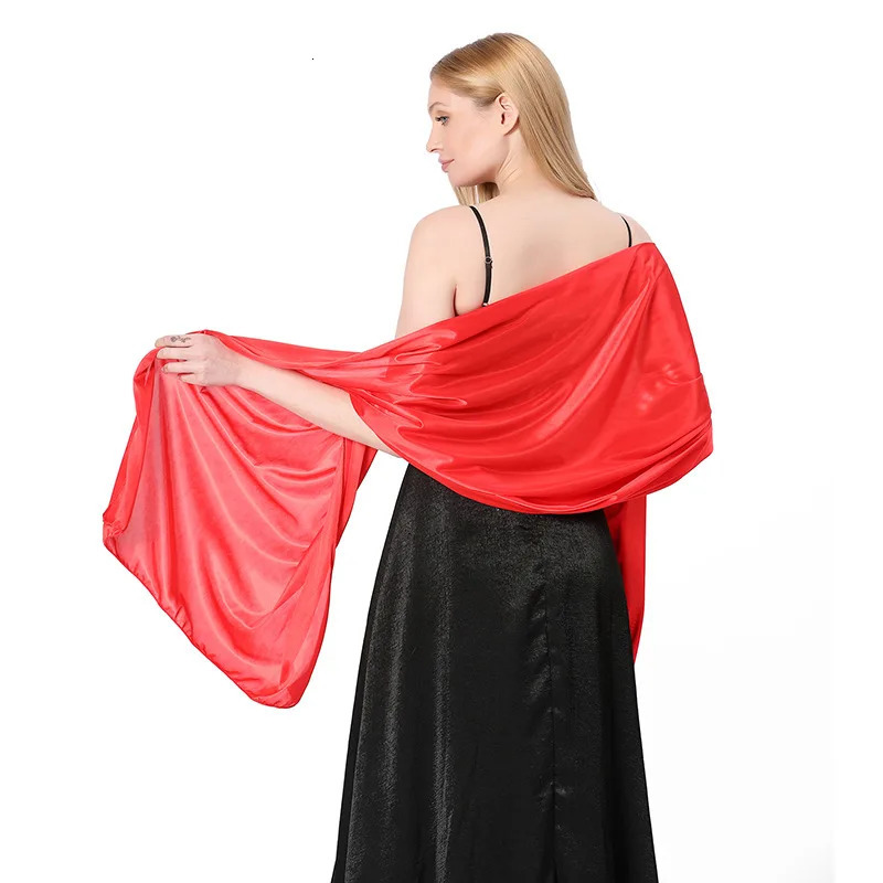 Elegant Silky Evening Dresses Shawls for Women Wedding Party Shawl Bride Bridesmaid Boleros Shrugs Banquet Capes Wraps 260302