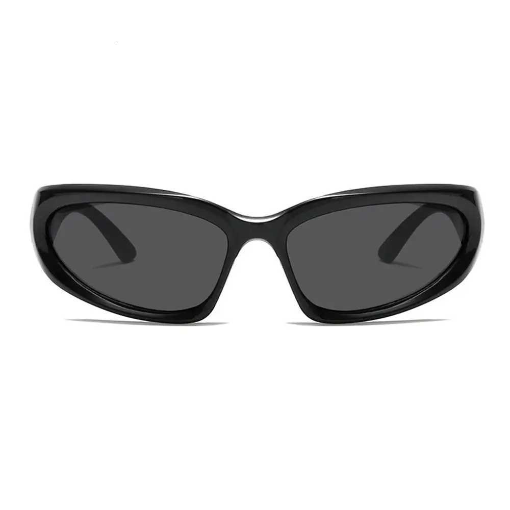 Trendy Y2K Cycling Sunglasses Millennium UV Protection Sports Shades Outdoor Street Shooting Eyewear for Women Men S260304