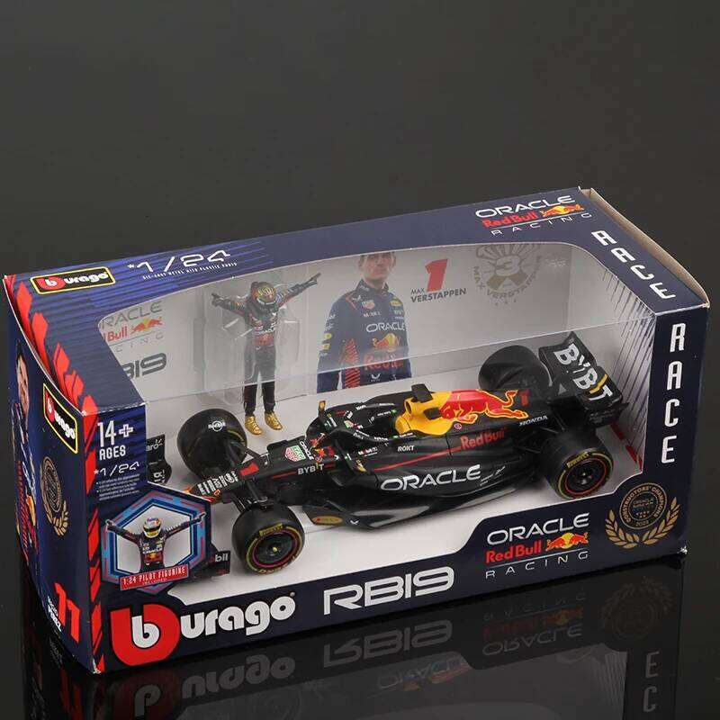 Bburago 1:24 RB19 RB18 W14 SF23 F1 Model Formula Racing Alloy Car Toy 2023 Season Red Bull Verstappen Mercedes Hamilton Z260306