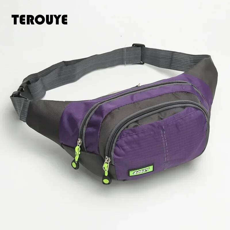 Travel Waist Zipper Outdoor Sports Shoulder Bag Men's And Women's Waterproof Fashion Large-Capacity Adjustable TEROUYE