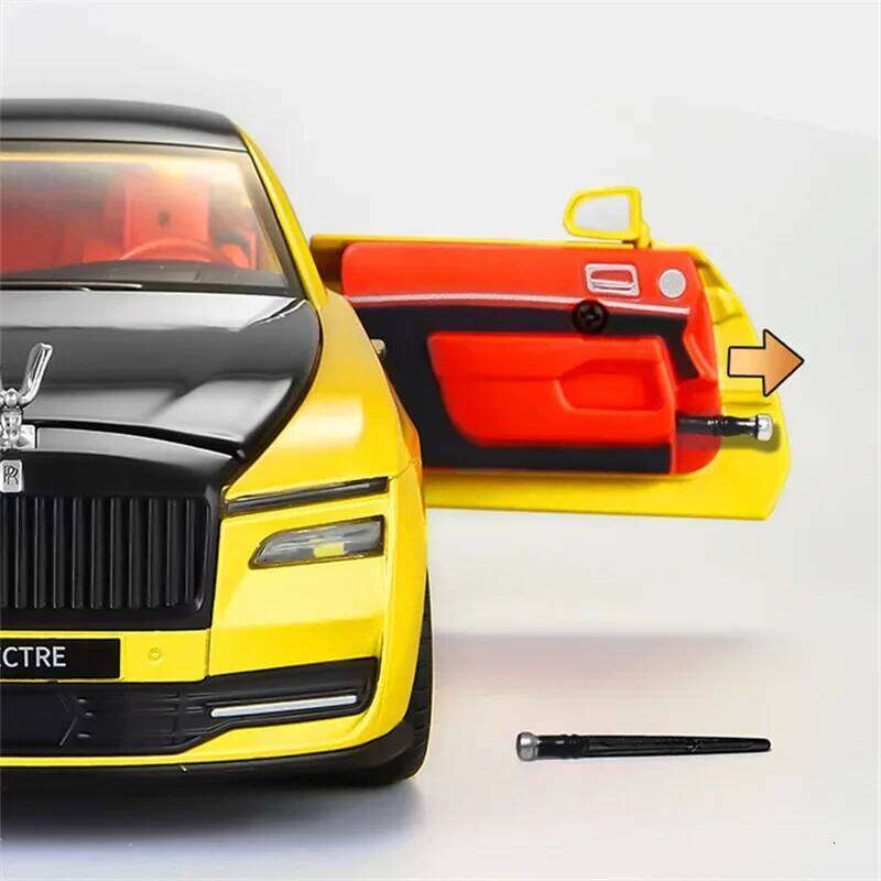 1:24 Rolls Royces Spectre Alloy Luxy New Energy Diecasts & Toy Vehicle Metal Charging Car Model Sound Light Kids Gifts Z260306