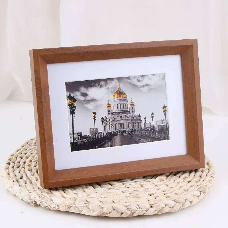 Nordic Wooden Photo Minimalist A3 A4 Frame Pictures for Wall Bedroom Living Room Ornament Christmas Gift Home Decor H260306