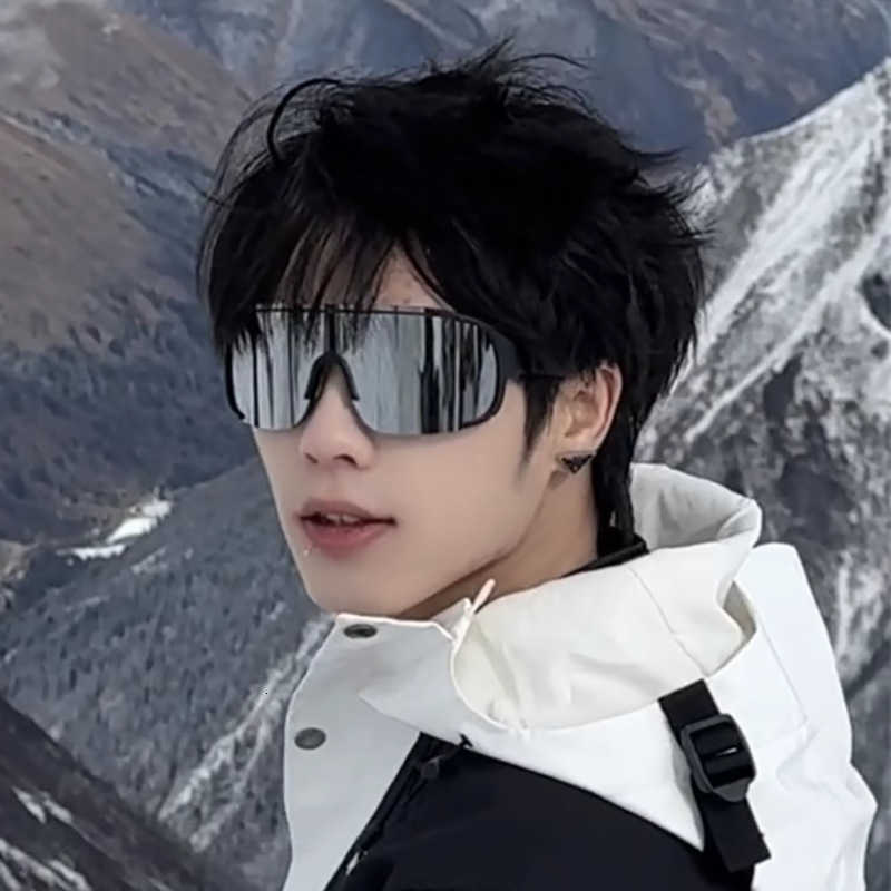 Mountaineering Goggles Outdoor Integrated Large Frame Cycling Glasses Running Bicycle UV Protection Sunglasses Windproof Ski Goggles S260304