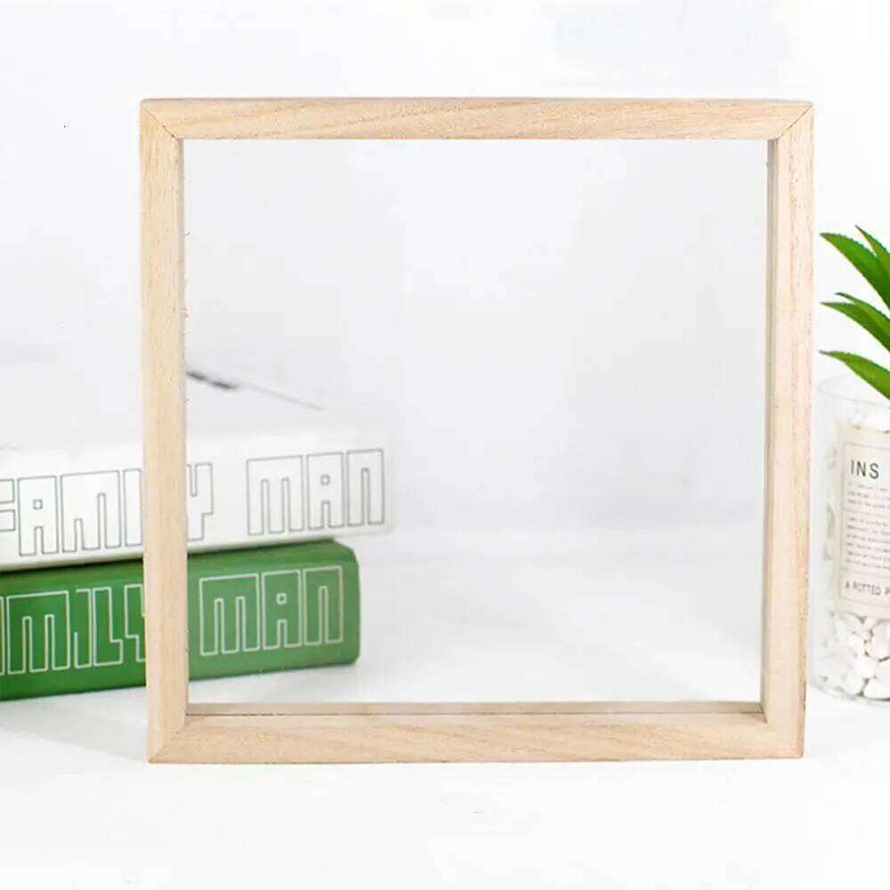 20/30cm Wood Acrylic Photo Burr-free Handcraft DIY Children Painting Display Paper Making Mould Frame Home Decor H260306