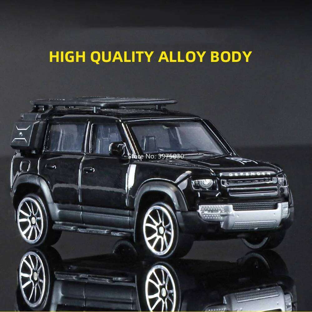 1:64 Land Rover Defender 110 Model Cars Miniature Toy Alloy Wheel Shock Absorption SUV Glide Forward Off-road Toddler Kids Gifts Z260307