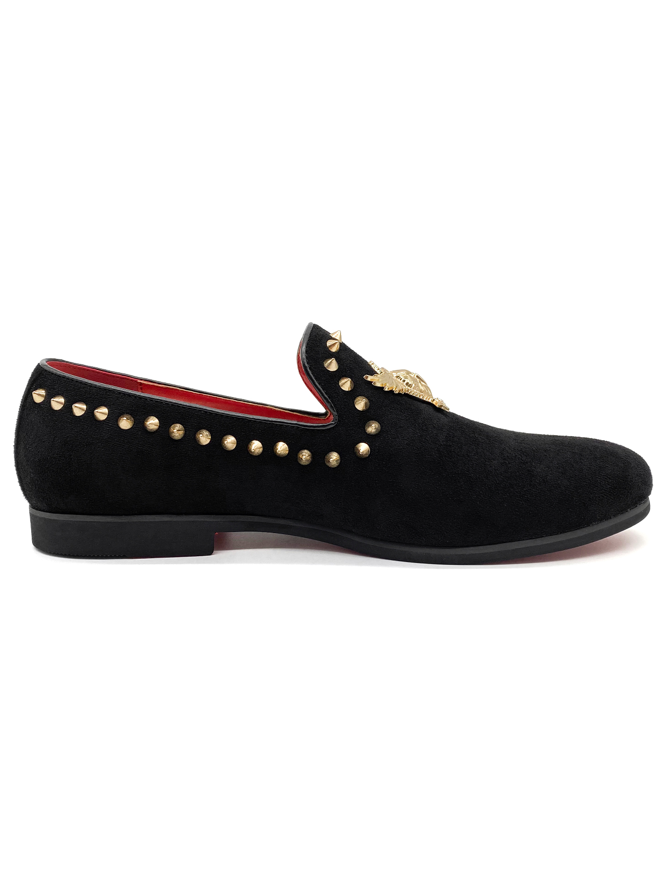 Rivets Designer dress shoes for men and women Luxury loafers suede Genuine leather casual loafers flats office Sequined shoes with dust bag