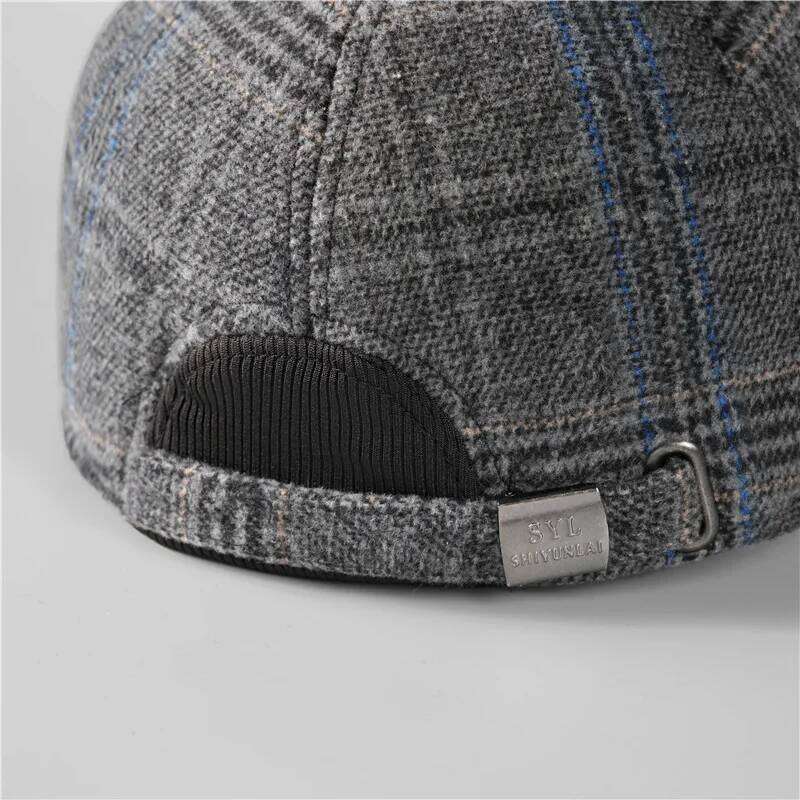 Warm Winter Baseball with Ear Flaps Men, Auturnn Thick Cap for Gifts Y260304