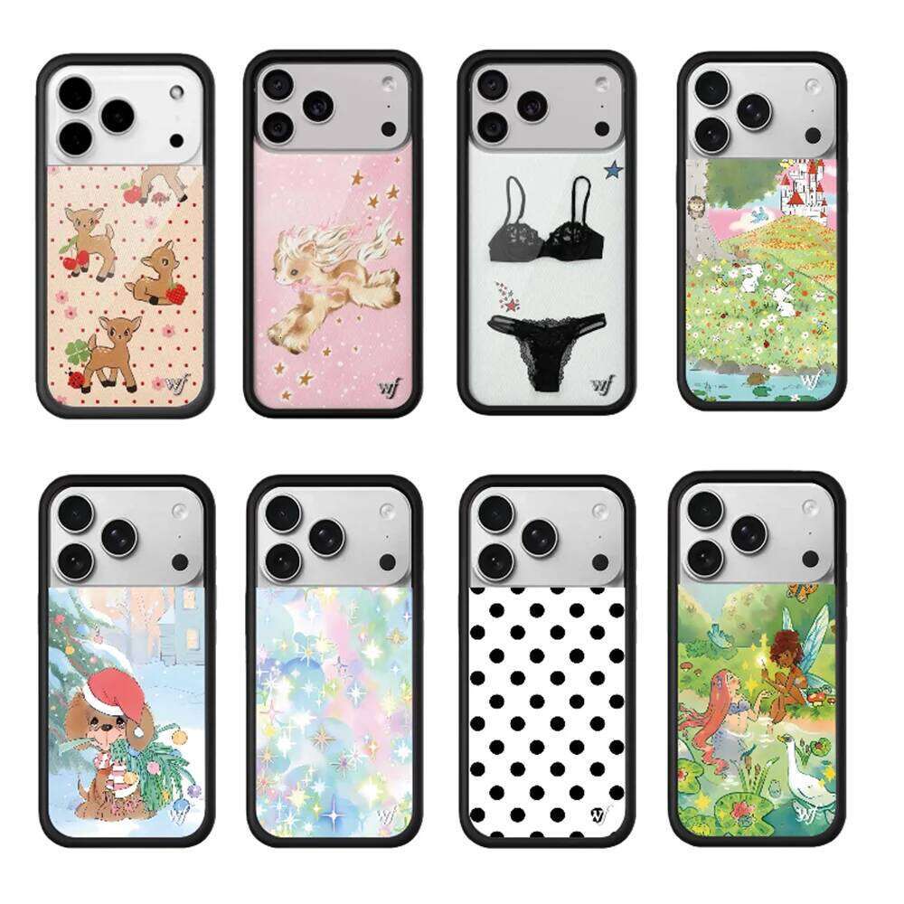 2026 New Wildflower Star Pony Phone Case for iPhone Pro Max Plus 17 Air 12 13 14 15 16 Cover 3D WF Cartoon Polka Dots Cove 26H0307