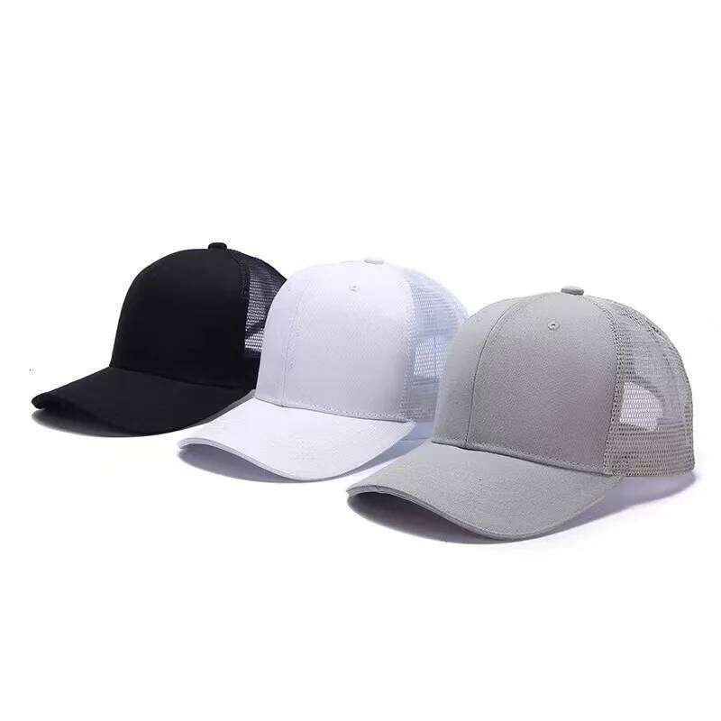 Professional Custom Logo Mesh Printing Embroidery Baseball Sunscreen Visor Cap Casual Sun Hat Designer Snapback Caps Y260304