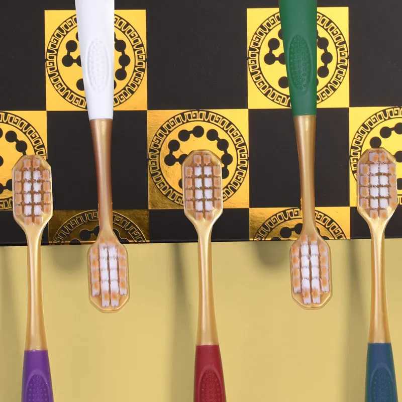 This 5-piece soft bristle toothbrush gift box set is a practical household necessity ideal for adult daily home teeth cleaning and oral care.T260307