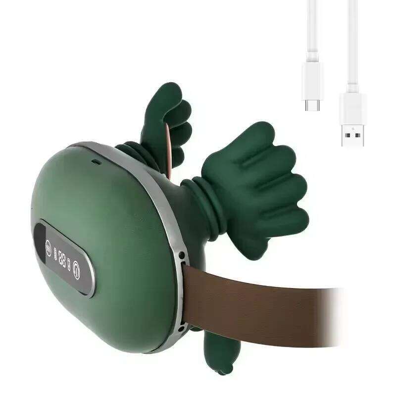 Rechargeable And Shoulder Silicone Neck Massager, Adjustable Vibration Massage Pillow Portable Electric Massager 26Y0307