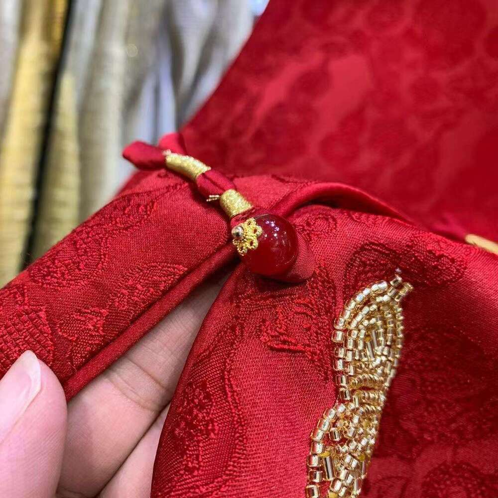Mardi Hefxessdr Big Red Small Gourd Vest New Faion Slimming National Women's Topwear Chinese style