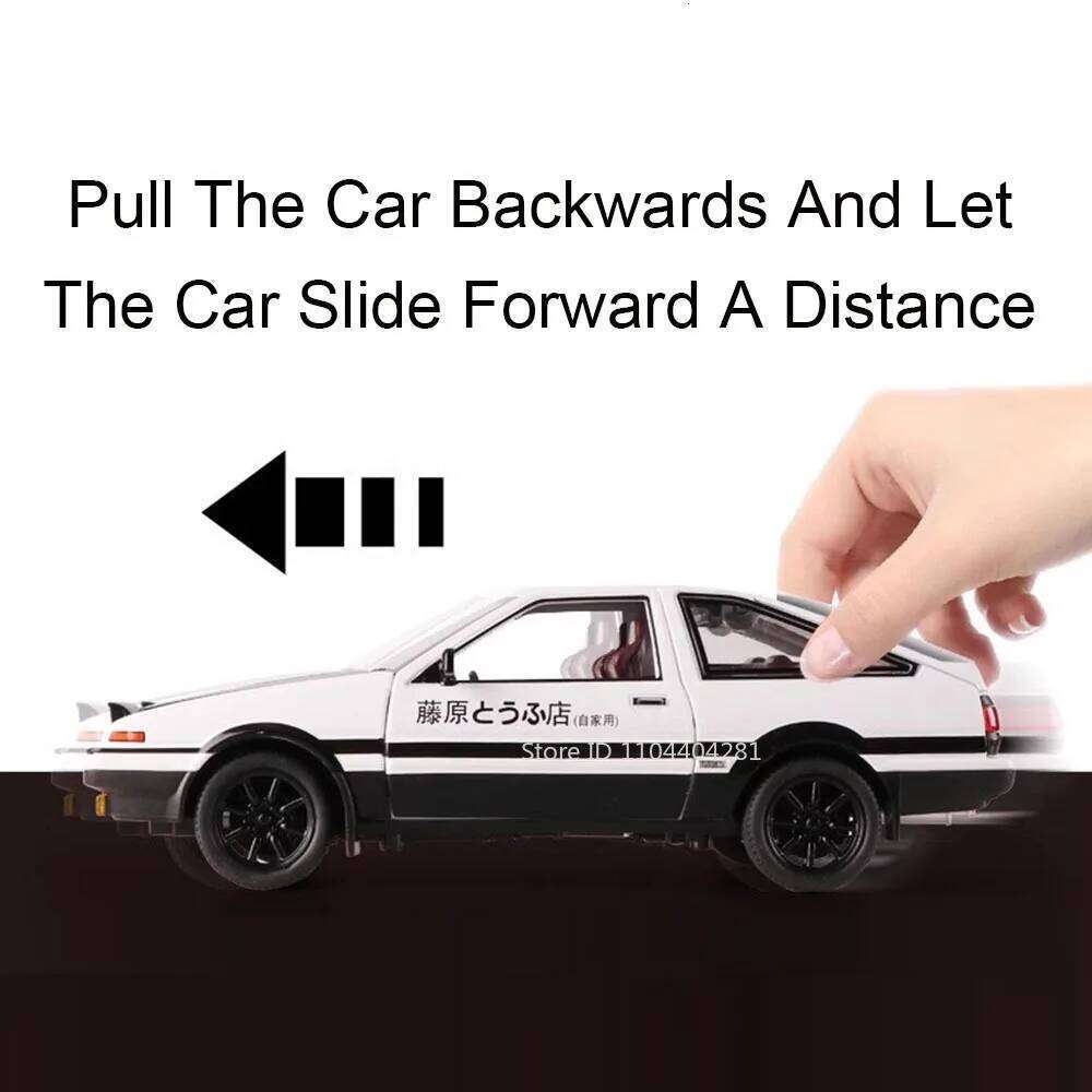 1:20 Initial D AE86 Rolls-Royce Cullinan Alloy Models Toys Diecast Cars Sound Light Pull Back Doors Opened Vehices Kids Birthday Z260306