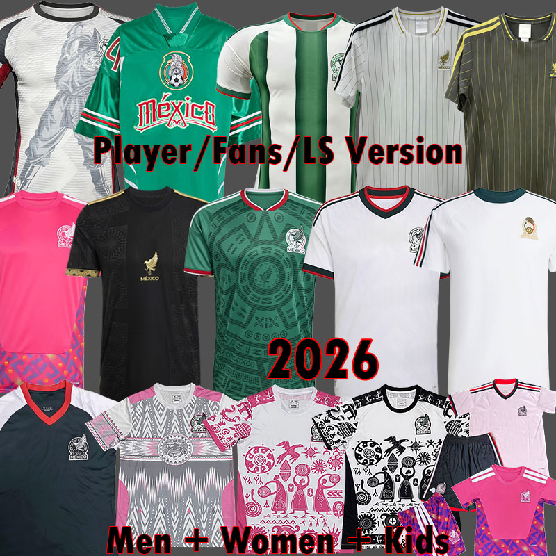 Mexico 2026 Jersey 2025 Gold Cup kit 2024 Copa Soccer Jerseys 24 25 26 player version Pre Match mexico 2026 Original Retro Top women kids football shirt uniforms 3XL 4XL