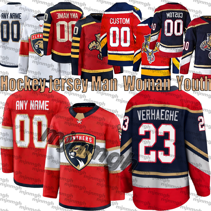 Maglia Dei Panthers Dell'hockey Della Florida Matthew Tkachuk Sam Reinhart Sam Bennett Gustav Forsling Carter Verhaeghe Sergei Bobrovsky Maglie-image