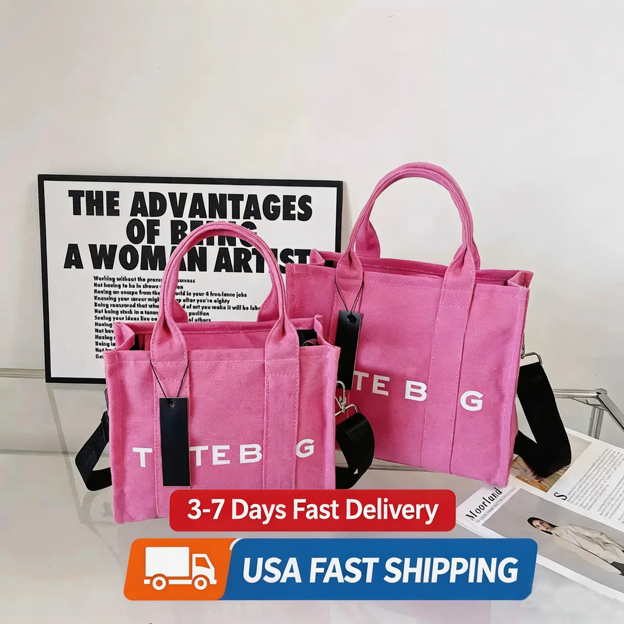 Designer Tote Bag Handbag Shoulder Bag CrossbodyBag Canvas New Fashionwomen Bag Large Capacity Casual Spliced Denim Single Shoulder Carrying Crossbody Bag