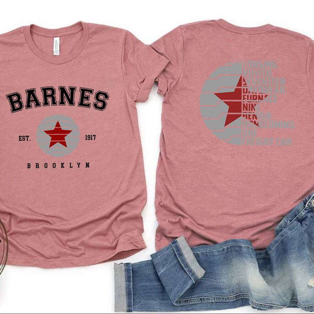 Vintage Bucky Barnes 1917 T-Shirt Winter Soldier Shirt Trendy Front and Back Printed Graphic T Shirts Unisex Short Sleeves Top XJ260306