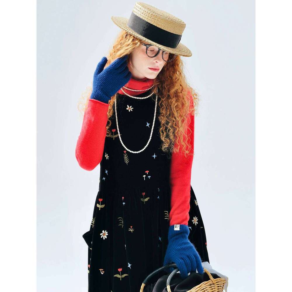 Muse Vintage Embroidered Sleeveless Dress Moriyama For Daily Commute & Dating Sweet Vibe
