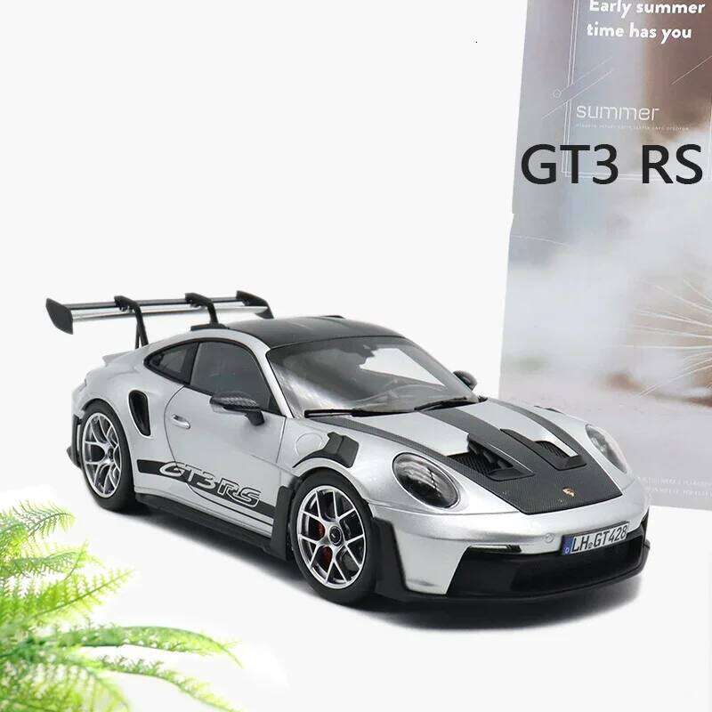 1:36 Porsche 911 992 GT3 RS Alloy Track Racing Diecast Metal Toy Sports Car Model High Simulation Collection Kids Gift Z260307