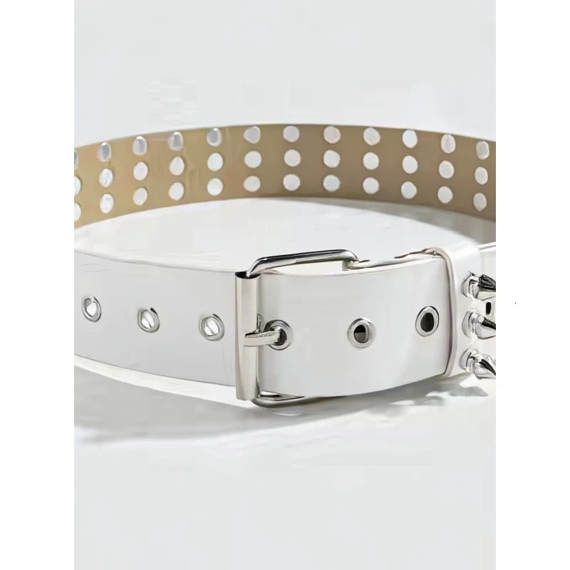 1pc Womens Cool Punk Style Rivets Decorated Heavy Metal Dark Belt 260302