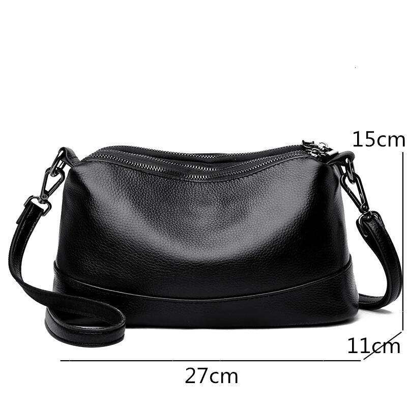 New Fashion Women Genuine Leather Handbags Women's Bags Female Shoulder Bags Luxury Brand Cowhide Ladies Messenger Bag Handheld Shoulder Bag Xiu 